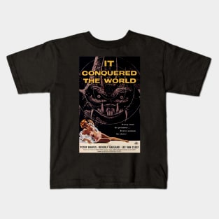 Classic Sci-Fi Movie Poster - It Conquered the World Kids T-Shirt